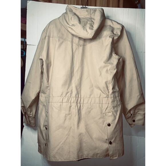 Saddlesmith Outfitters By Action Hood Canvas Jacket XS 46" Chest Oversize USA - Picture 3 of 10